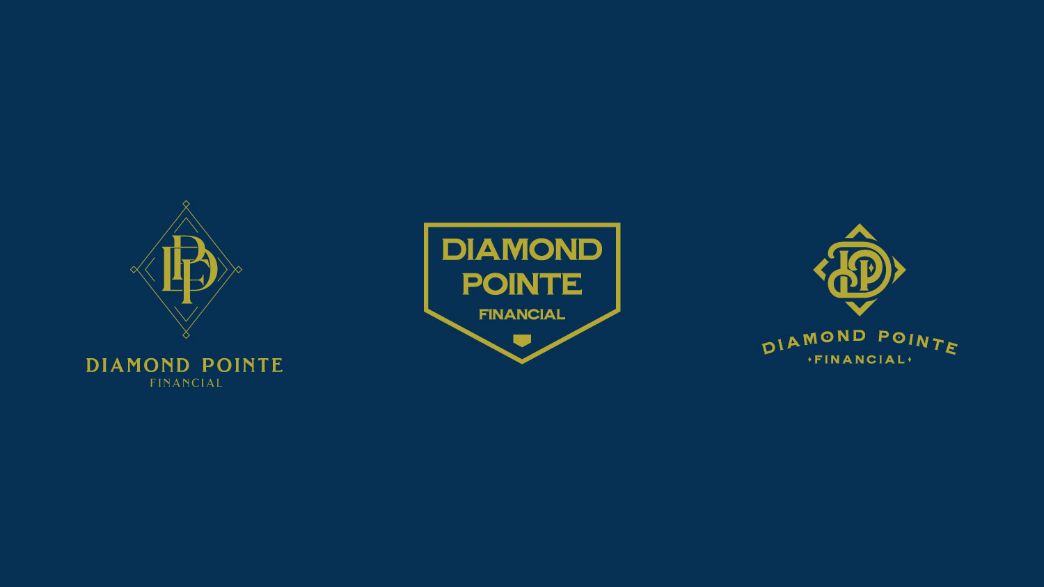 Diamond Pointe Financial Logo Concepts