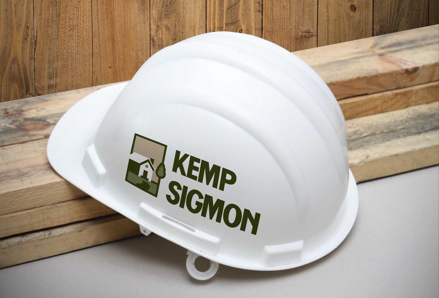 Kemp Sigmon Logo on Hardhat