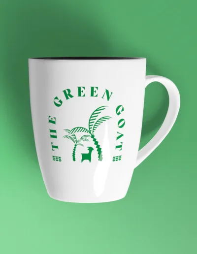The Green Goat Logo Design By Beyond Lines