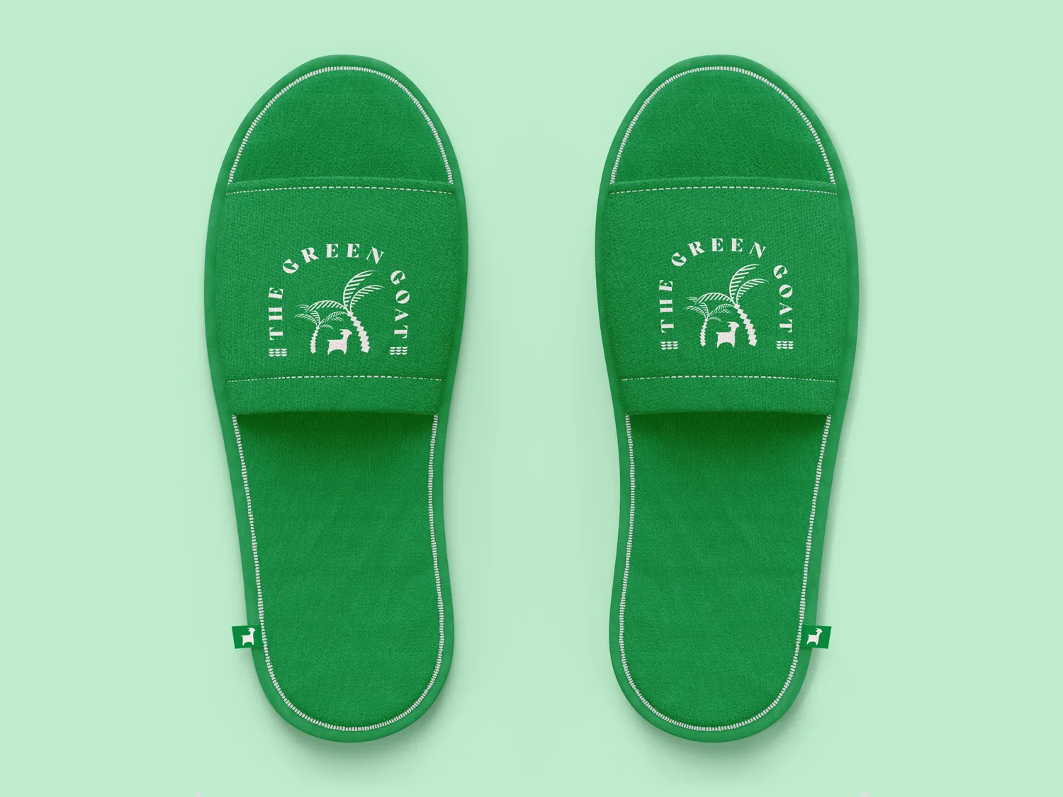 The Green Goat Slippers