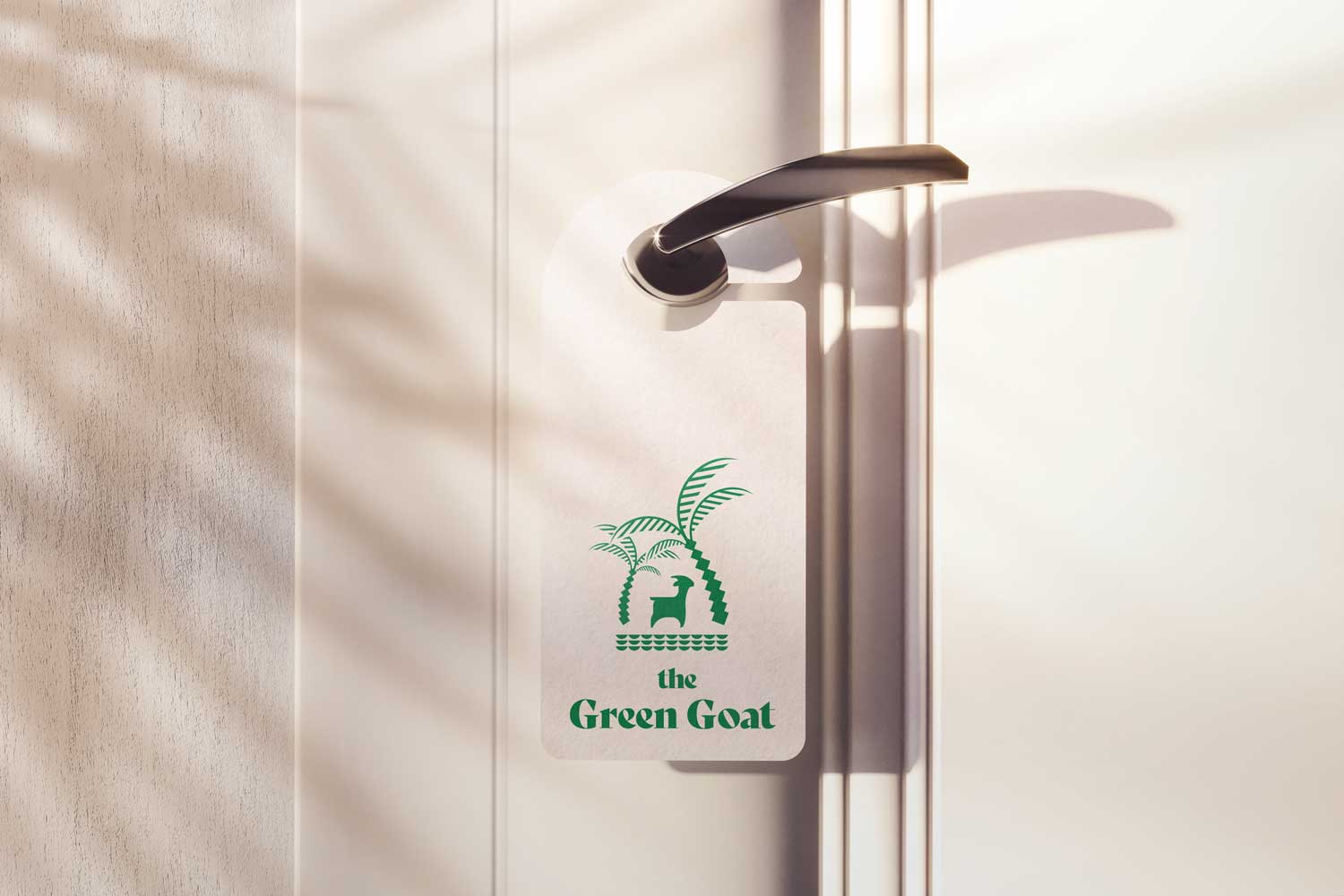 The Green Goat Door Hanger By Beyond Lines