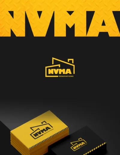 NVMA Renovations Logo Design concept and business card design